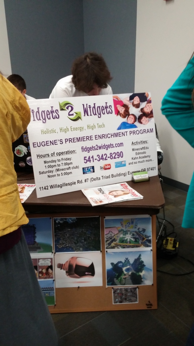 F2W Table at 4J Digital Learning Day — at Eugene School District 4J.